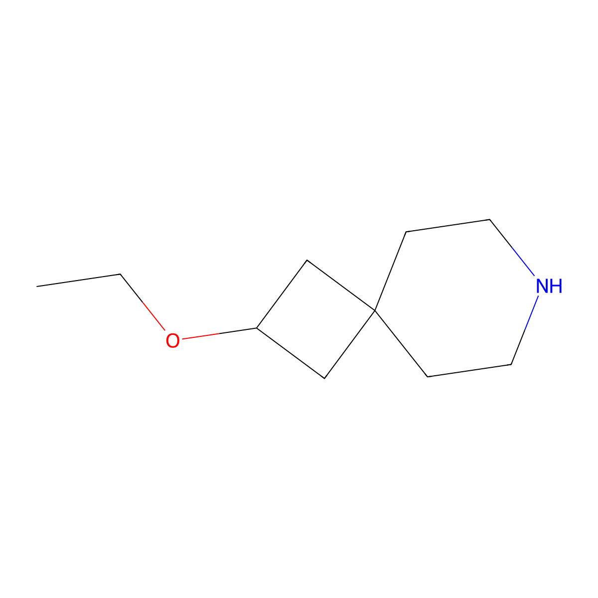 2-Ethoxy-7-azaspiro[3.5]nonane molecular structure, CAS 1691666-31-5