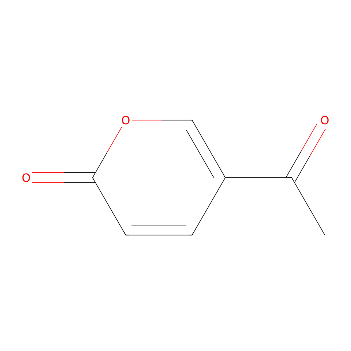 5-Acetyl-2H-pyran-2-one molecular structure, CAS 169167-69-5