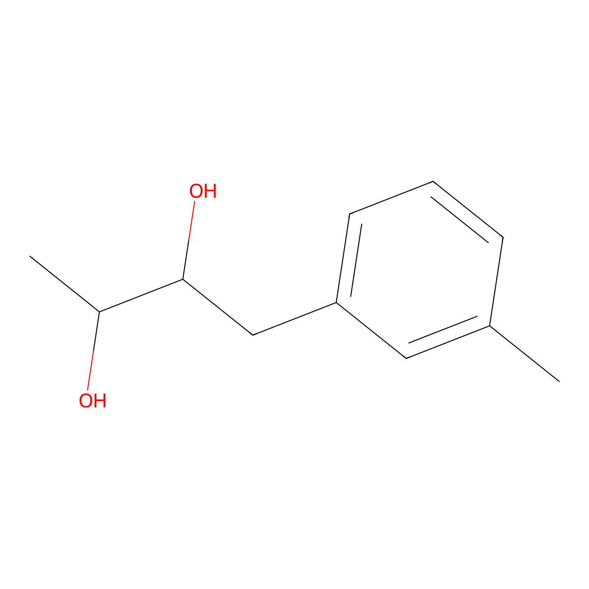 1-(3-Methylphenyl)butane-2,3-diol molecular structure, CAS 1691698-50-6