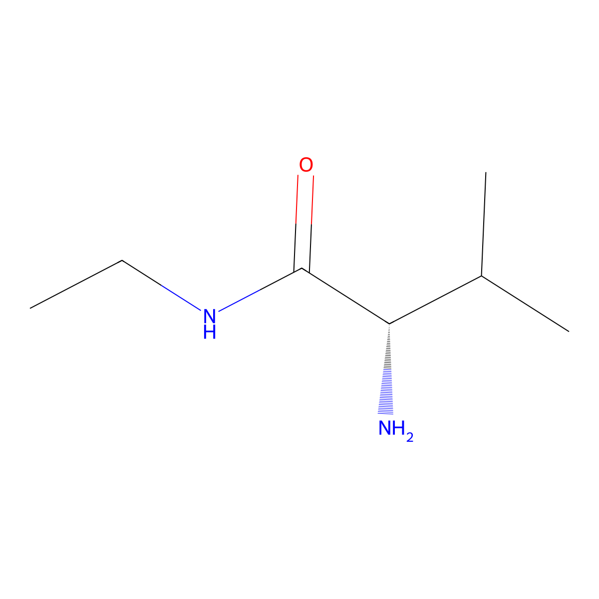 (2S)-2-amino-N-ethyl-3-methylbutanamide molecular structure, CAS 169170-45-0
