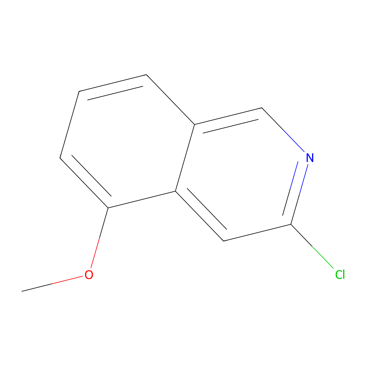 3-Chloro-5-methoxyisoquinoline molecular structure, CAS 1691715-12-4