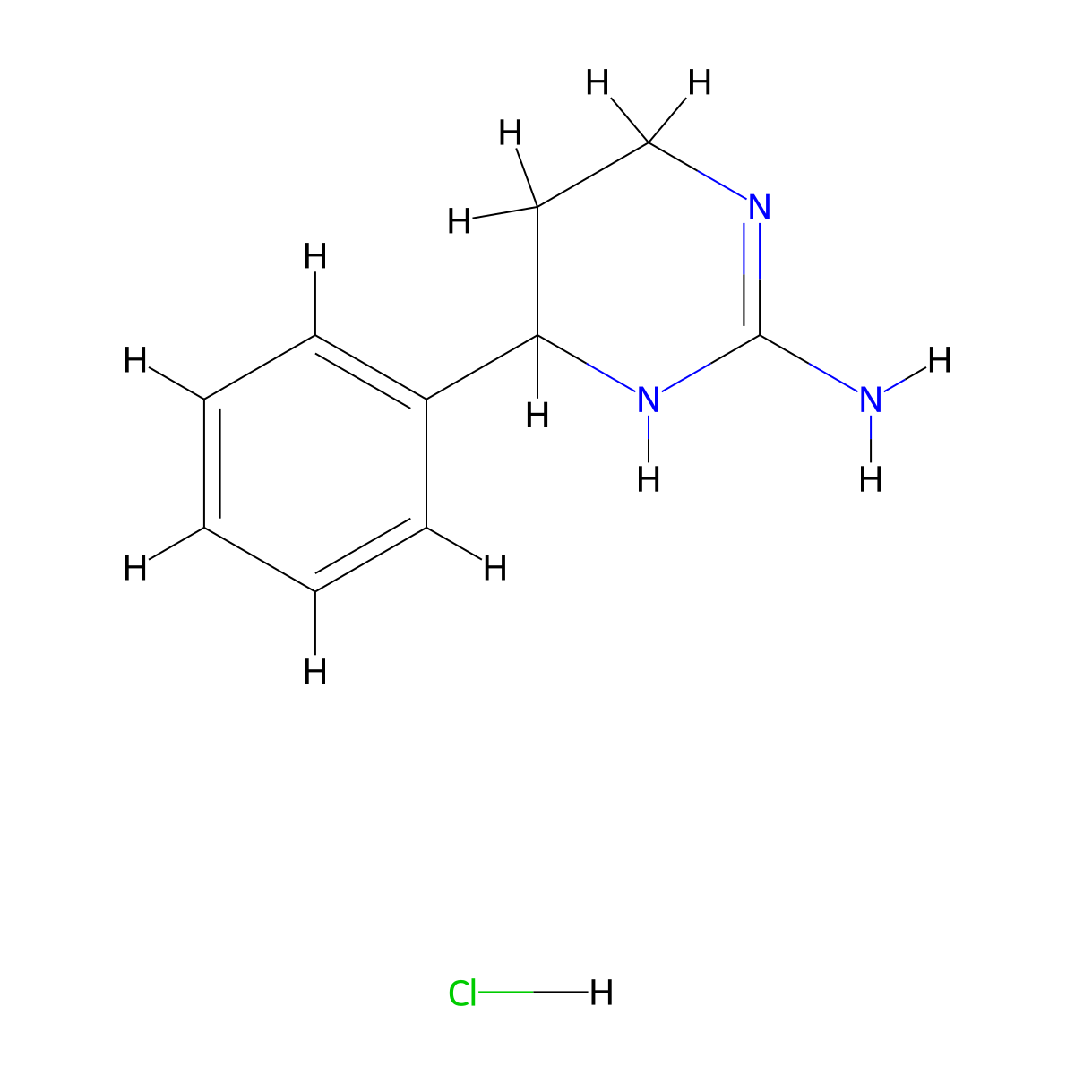 4-Phenyl-1,4,5,6-tetrahydropyrimidin-2-amine hydrochloride molecular structure, CAS 1691723-87-1