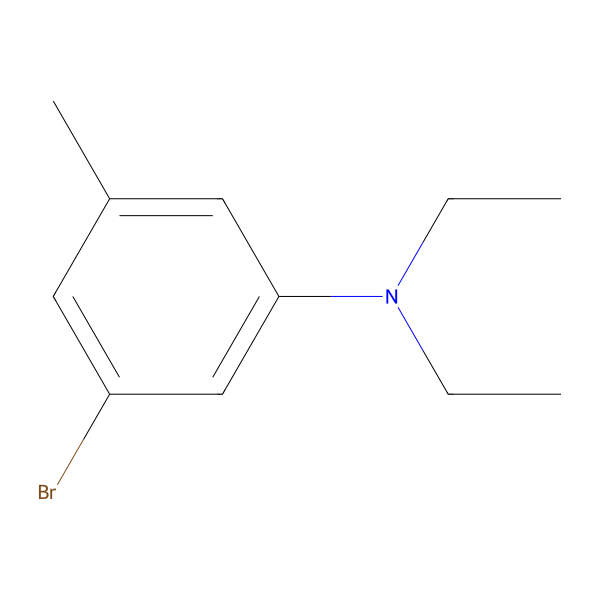 3-Bromo-N,N-diethyl-5-methylaniline molecular structure, CAS 1691740-69-8