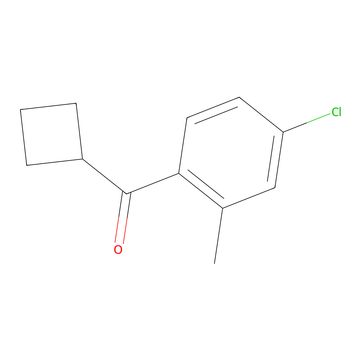 (4-Chloro-2-methylphenyl)cyclobutylmethanone molecular structure, CAS 1691779-44-8
