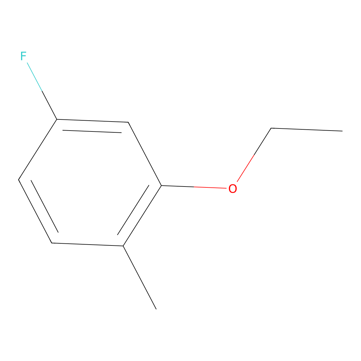 2-Ethoxy-4-fluoro-1-methylbenzene molecular structure, CAS 1691815-54-9