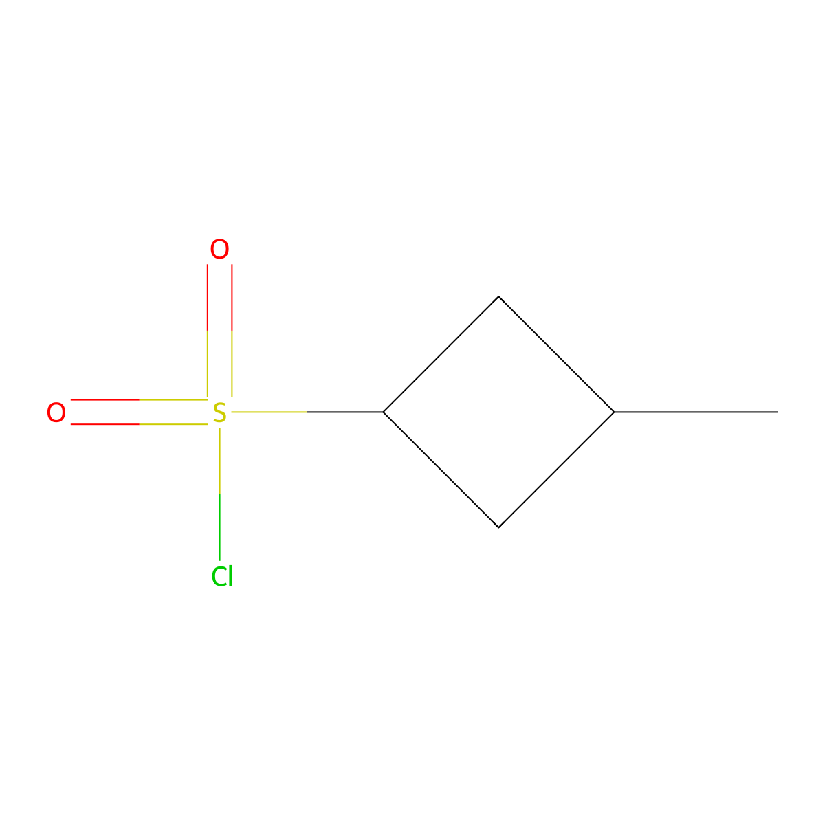 3-Methylcyclobutane-1-sulfonyl chloride molecular structure, CAS 1691815-73-2