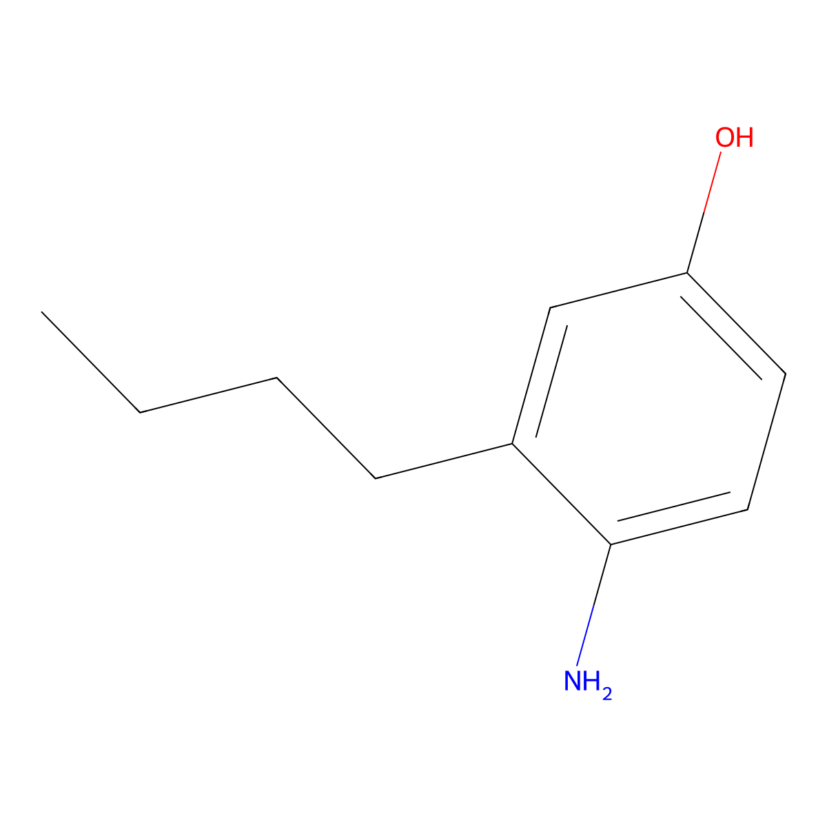 4-Amino-3-butylphenol molecular structure, CAS 1691840-85-3
