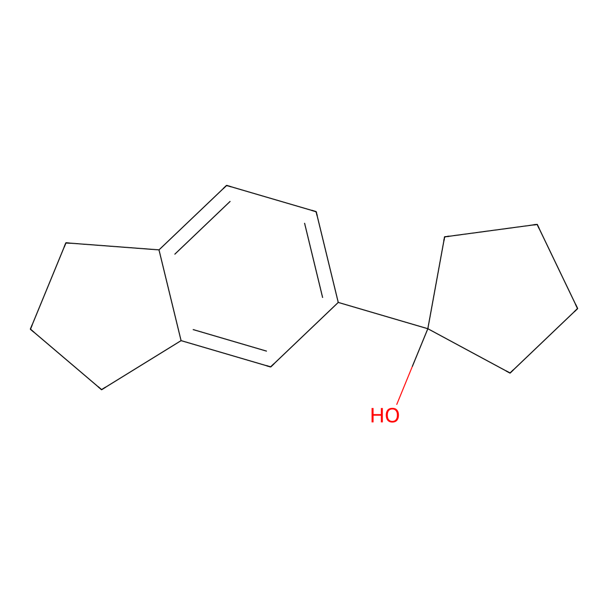 1-(2,3-dihydro-1H-inden-5-yl)cyclopentanol molecular structure, CAS 1691853-34-5