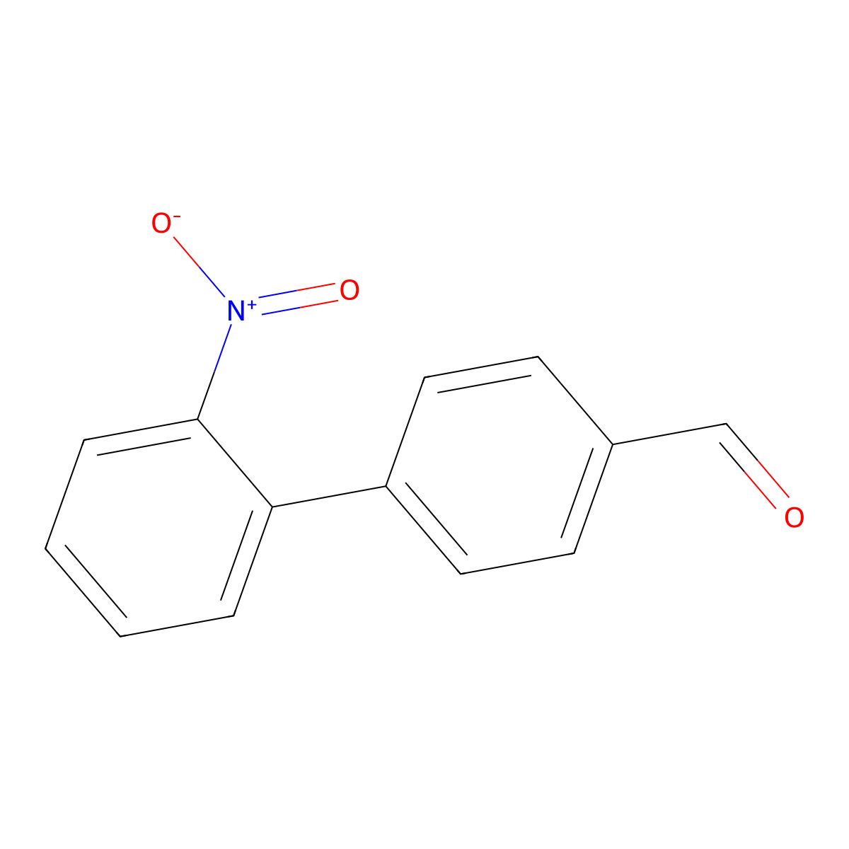 2'-Nitrobiphenyl-4-carbaldehyde molecular structure, CAS 169188-17-4
