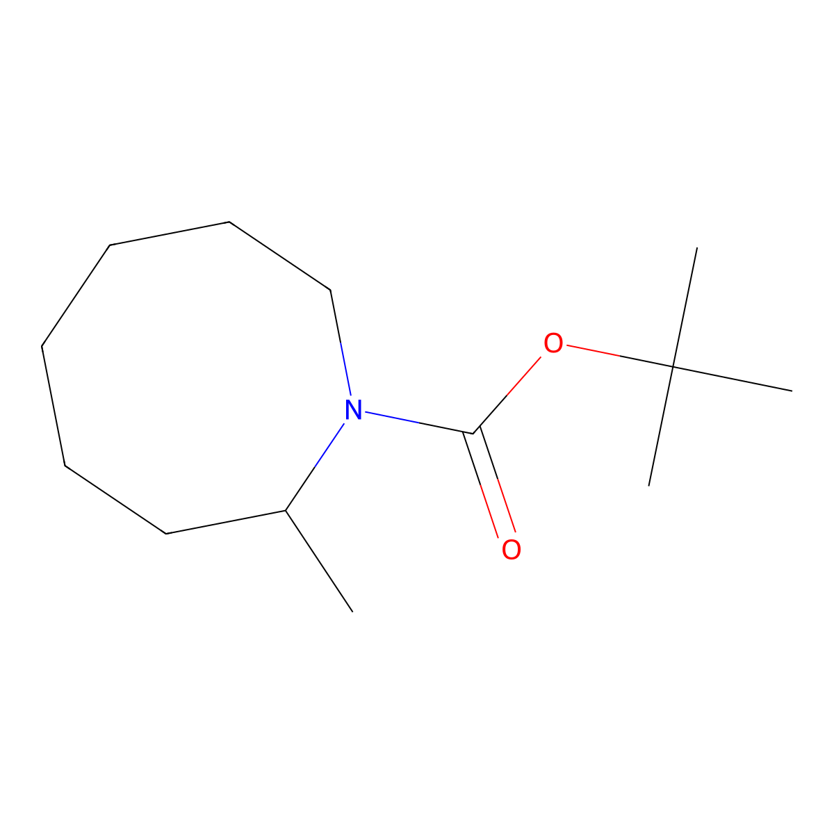 tert-Butyl 2-methylazocane-1-carboxylate molecular structure, CAS 1691891-37-8