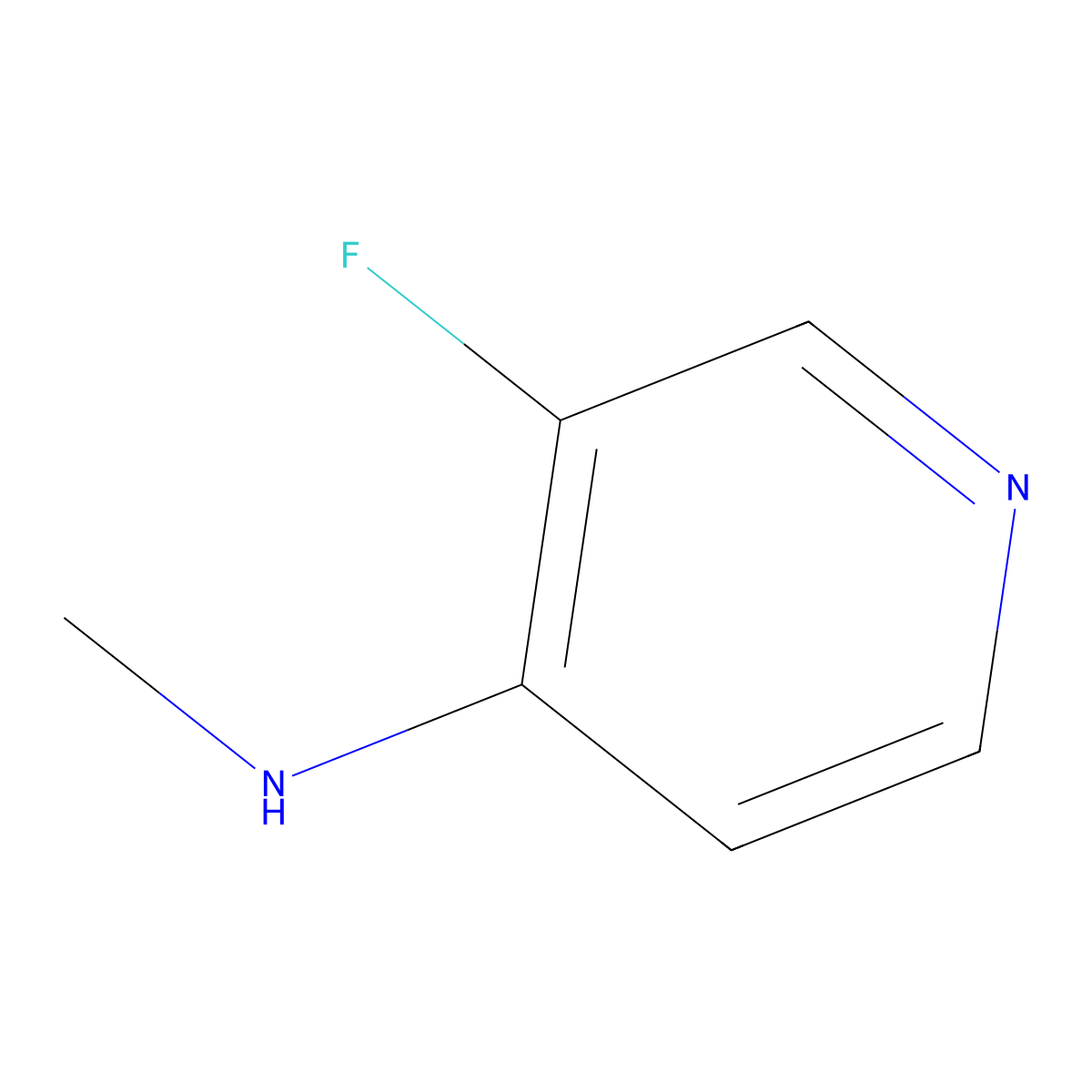 3-Fluoro-N-methylpyridin-4-amine molecular structure, CAS 1691914-45-0