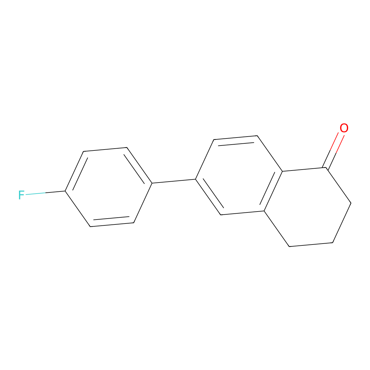 3,4-Dihydro-6-(4-fluorophenyl)-1(2H)-naphthalenone molecular structure, CAS 169192-34-1