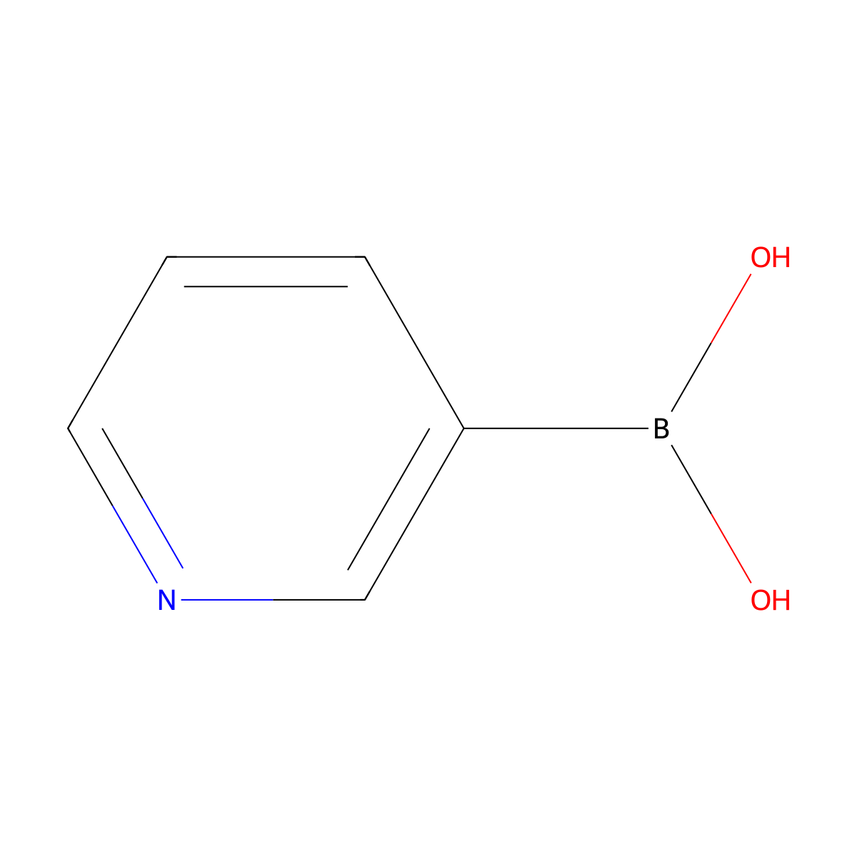 3-Pyridinylboronic acid molecular structure, CAS 1692-25-7
