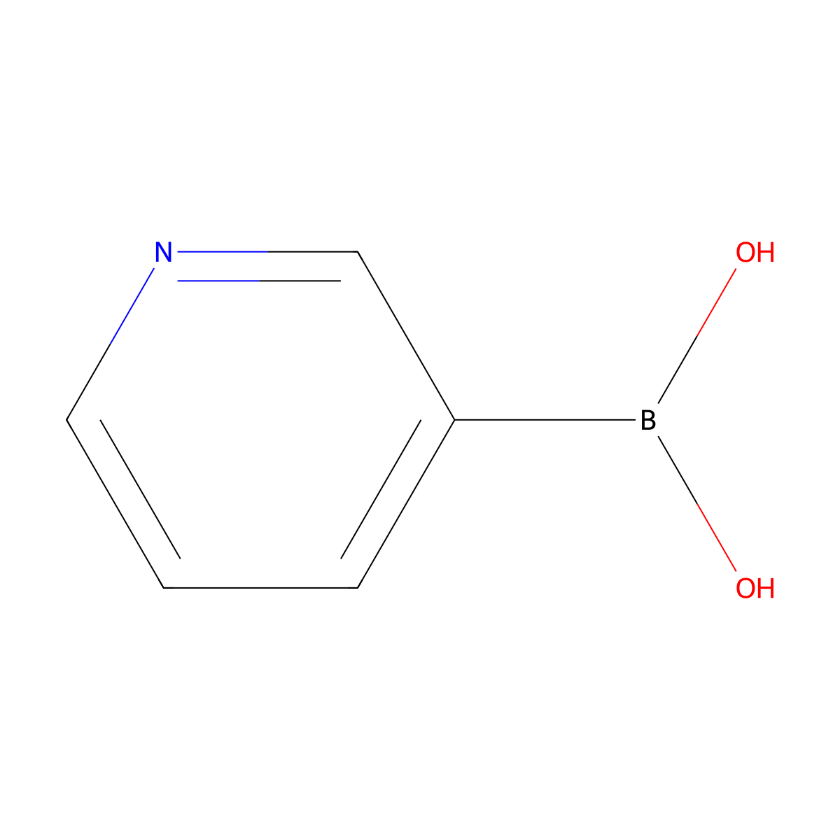 3-Pyridinylboronic acid molecular structure, CAS 1692-25-7