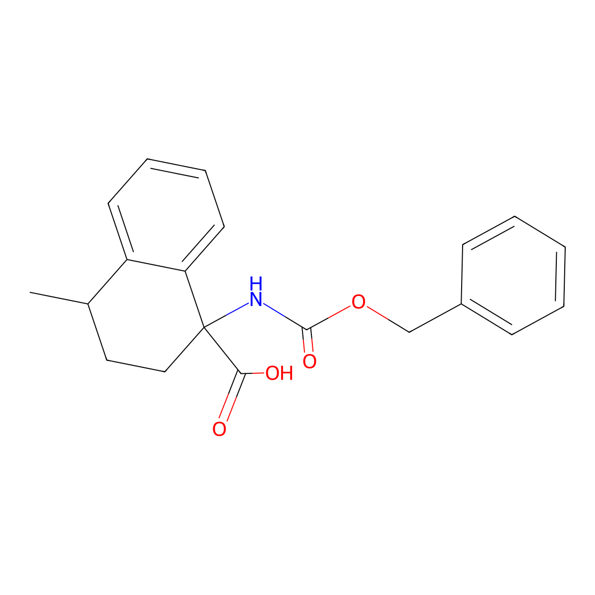 1-{[(Benzyloxy)carbonyl]amino}-4-methyl-1,2,3,4-tetrahydronaphthalene-1-carboxylic acid molecular structure, CAS 1692027-85-2
