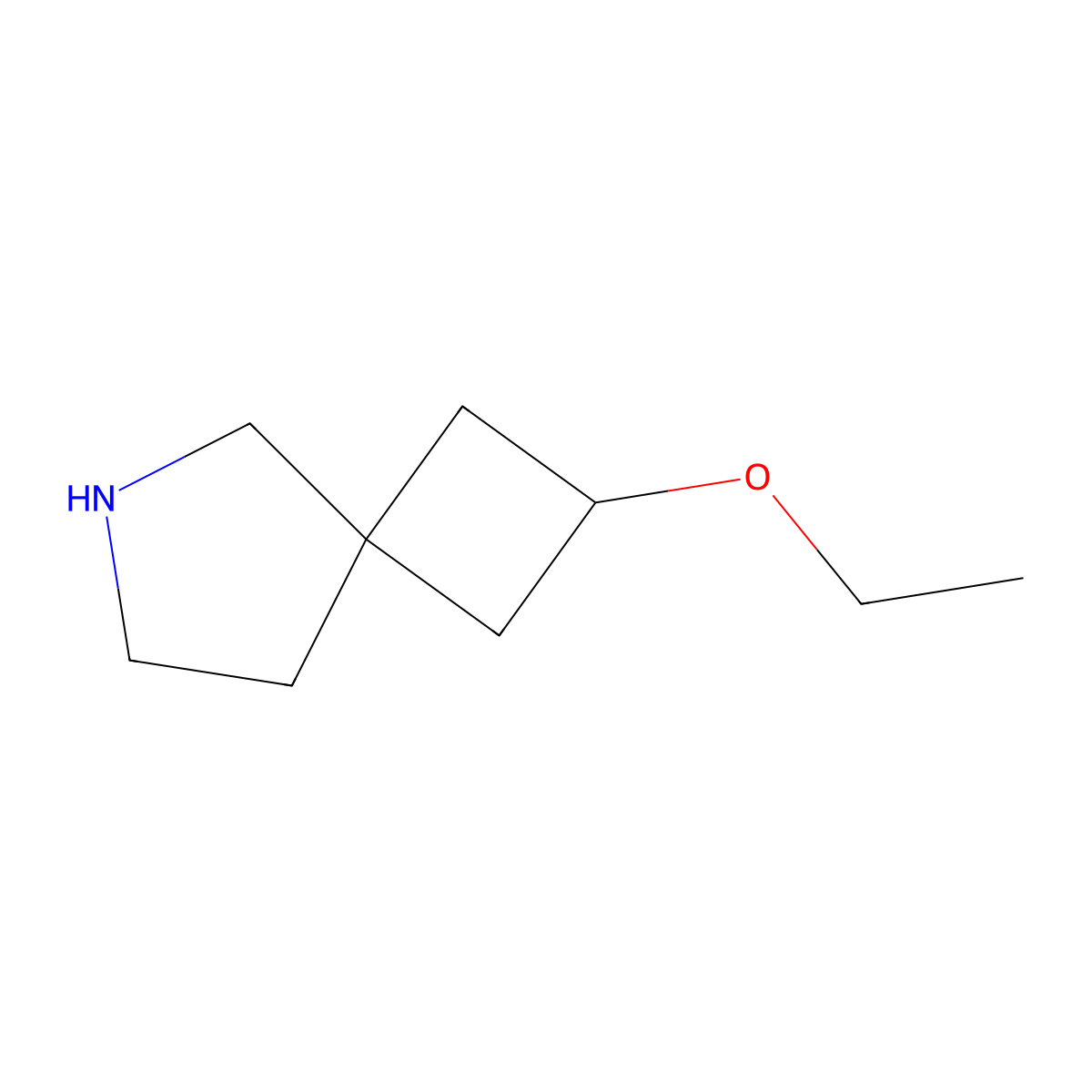 2-Ethoxy-6-azaspiro(3.4)octane molecular structure, CAS 1692029-82-5