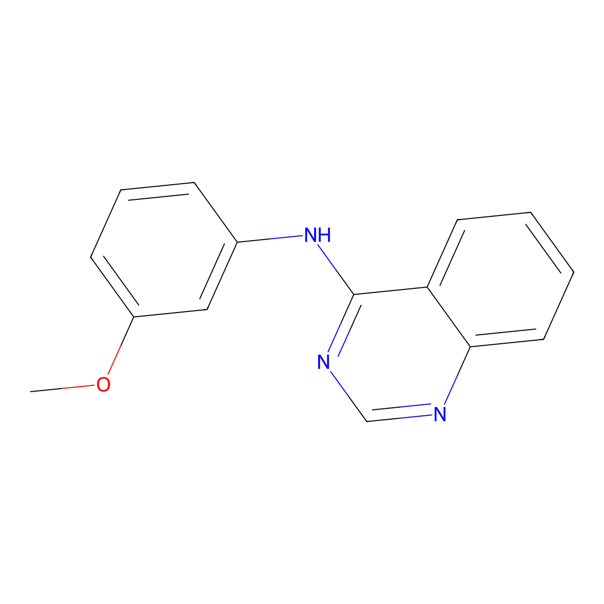 N-(3-methoxyphenyl)quinazolin-4-amine molecular structure, CAS 169205-52-1
