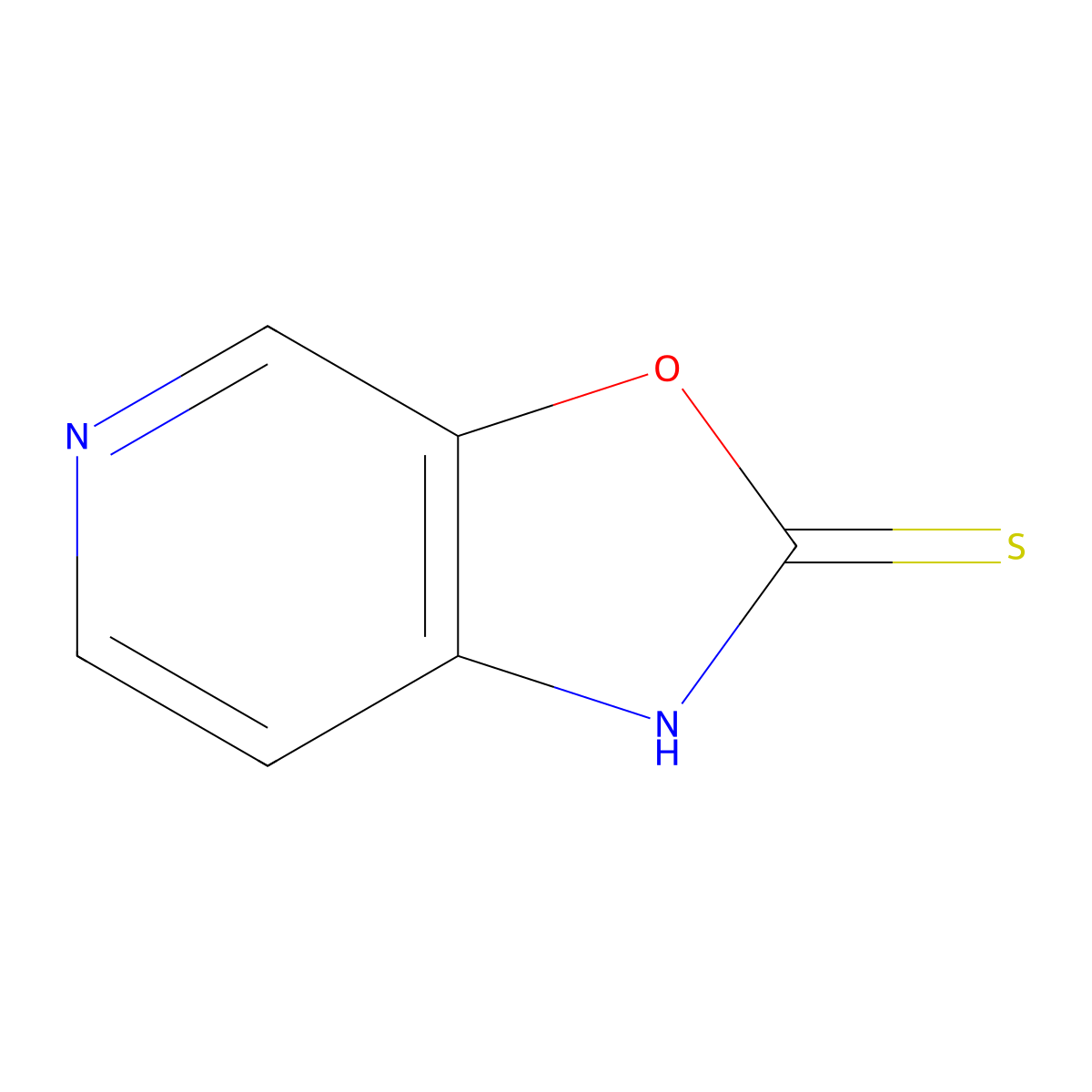 Oxazolo[5,4-c]pyridine-2(1h)-thione molecular structure, CAS 169205-98-5