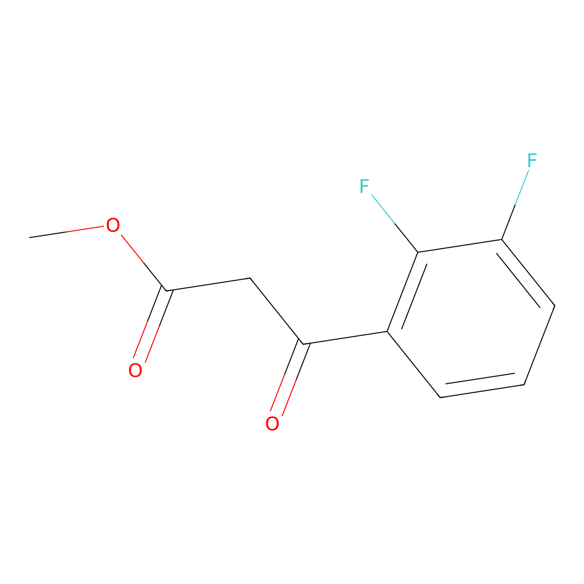 Methyl 3-(2,3-difluorophenyl)-3-oxopropanoate molecular structure, CAS 1692070-58-8