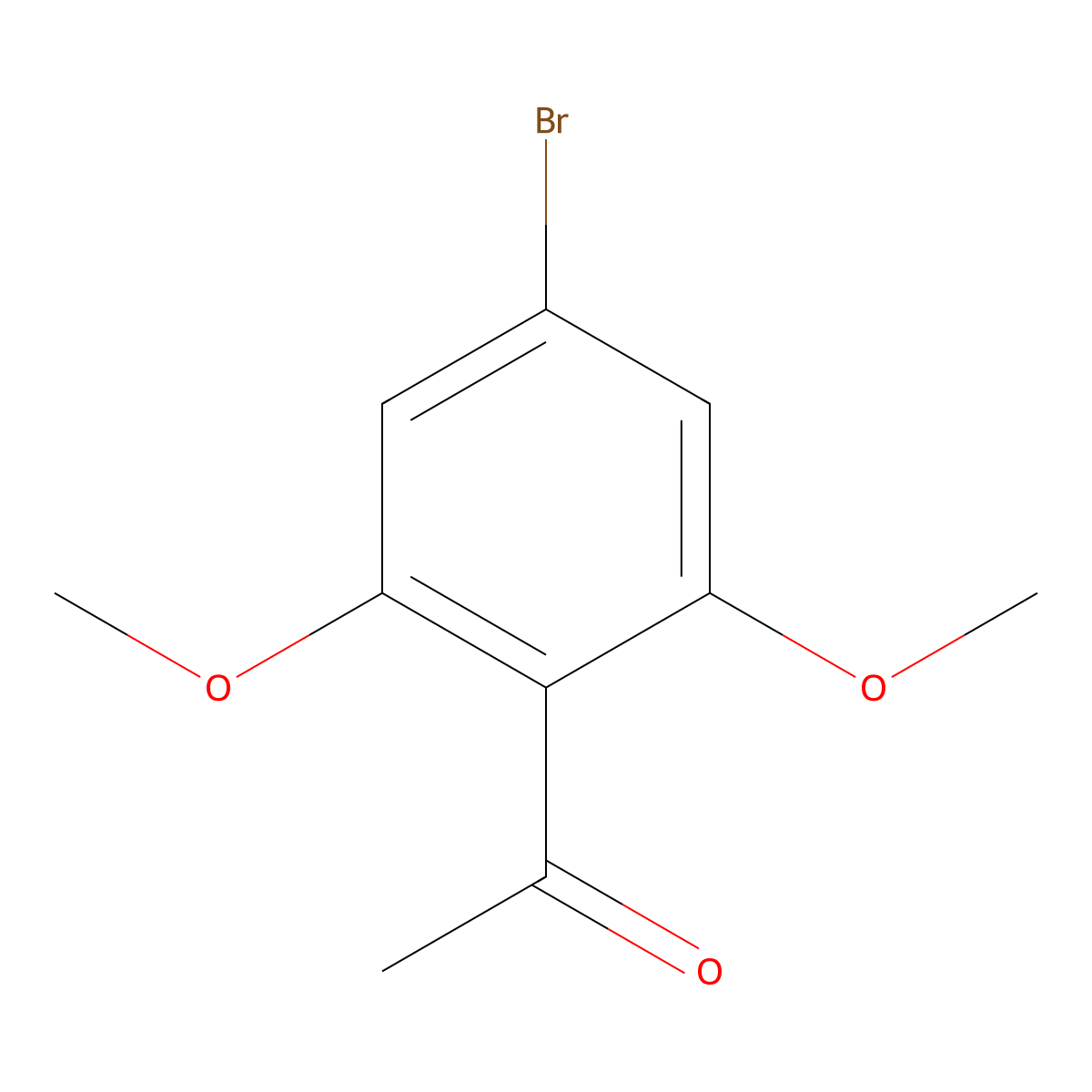 1-(4-Bromo-2,6-dimethoxyphenyl)ethan-1-one molecular structure, CAS 1692076-11-1