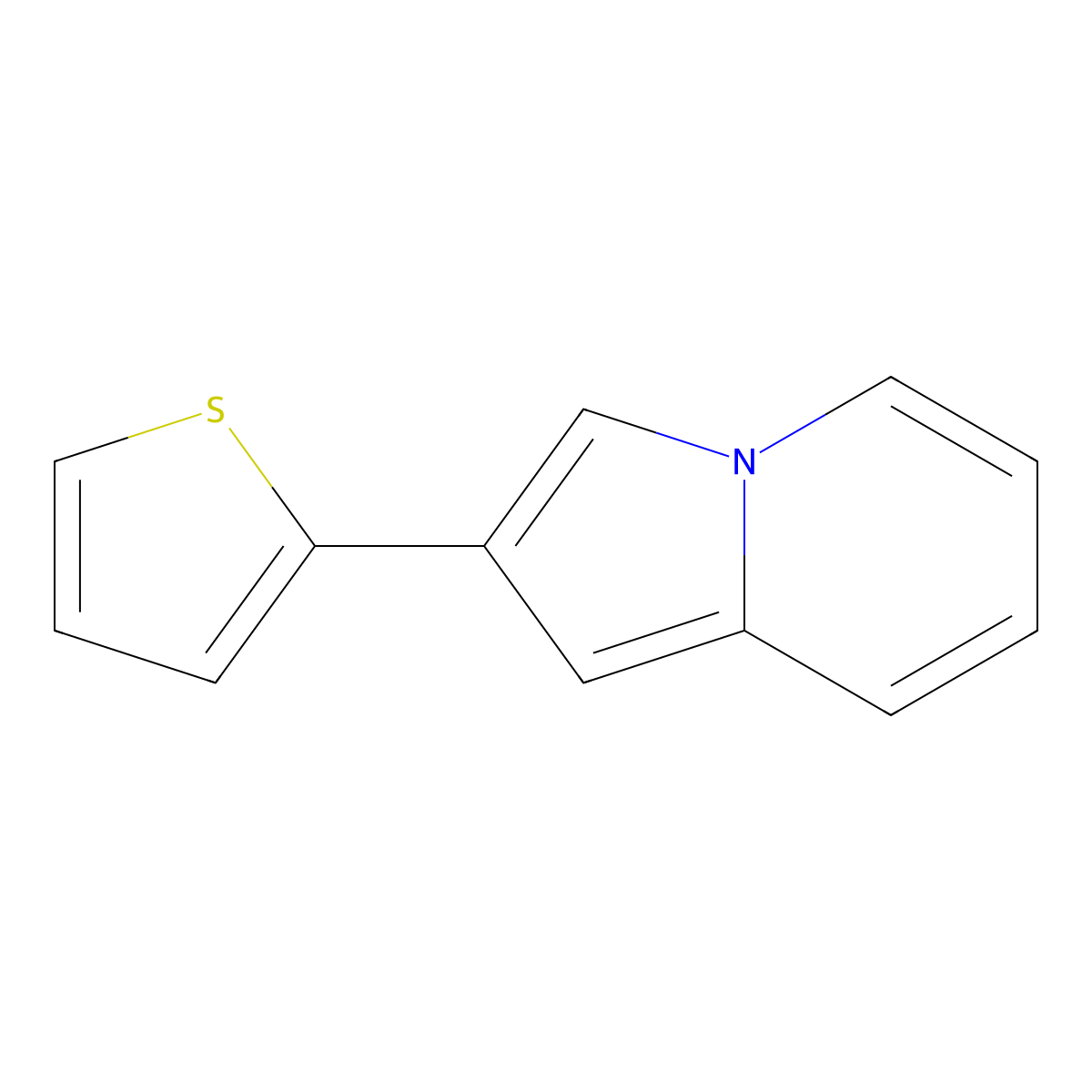 2-(Thiophen-2-yl)indolizine molecular structure, CAS 169210-29-1