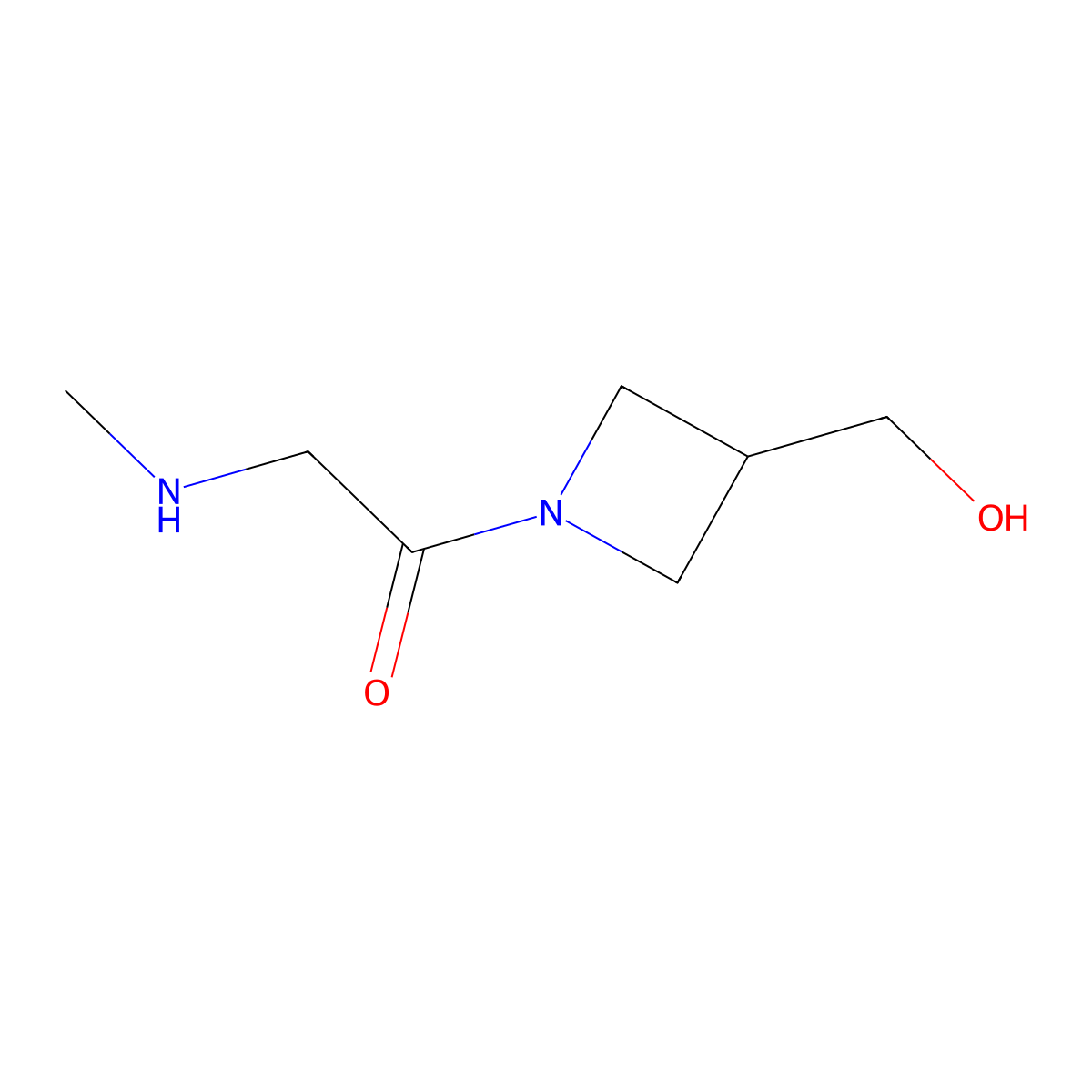1-(3-(Hydroxymethyl)azetidin-1-yl)-2-(methylamino)ethan-1-one molecular structure, CAS 1692116-12-3