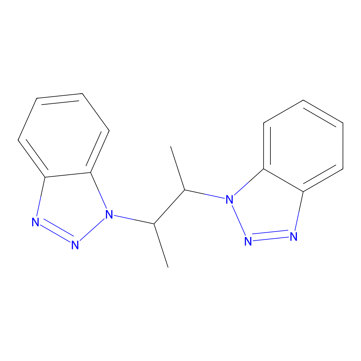 1-[3-(1H-1,2,3-Benzotriazol-1-yl)butan-2-yl]-1H-1,2,3-benzotriazole molecular structure, CAS 169212-81-1