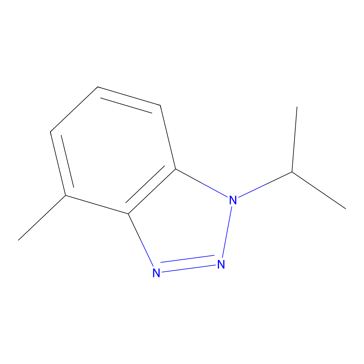 4-Methyl-1-propan-2-ylbenzotriazole molecular structure, CAS 169212-84-4