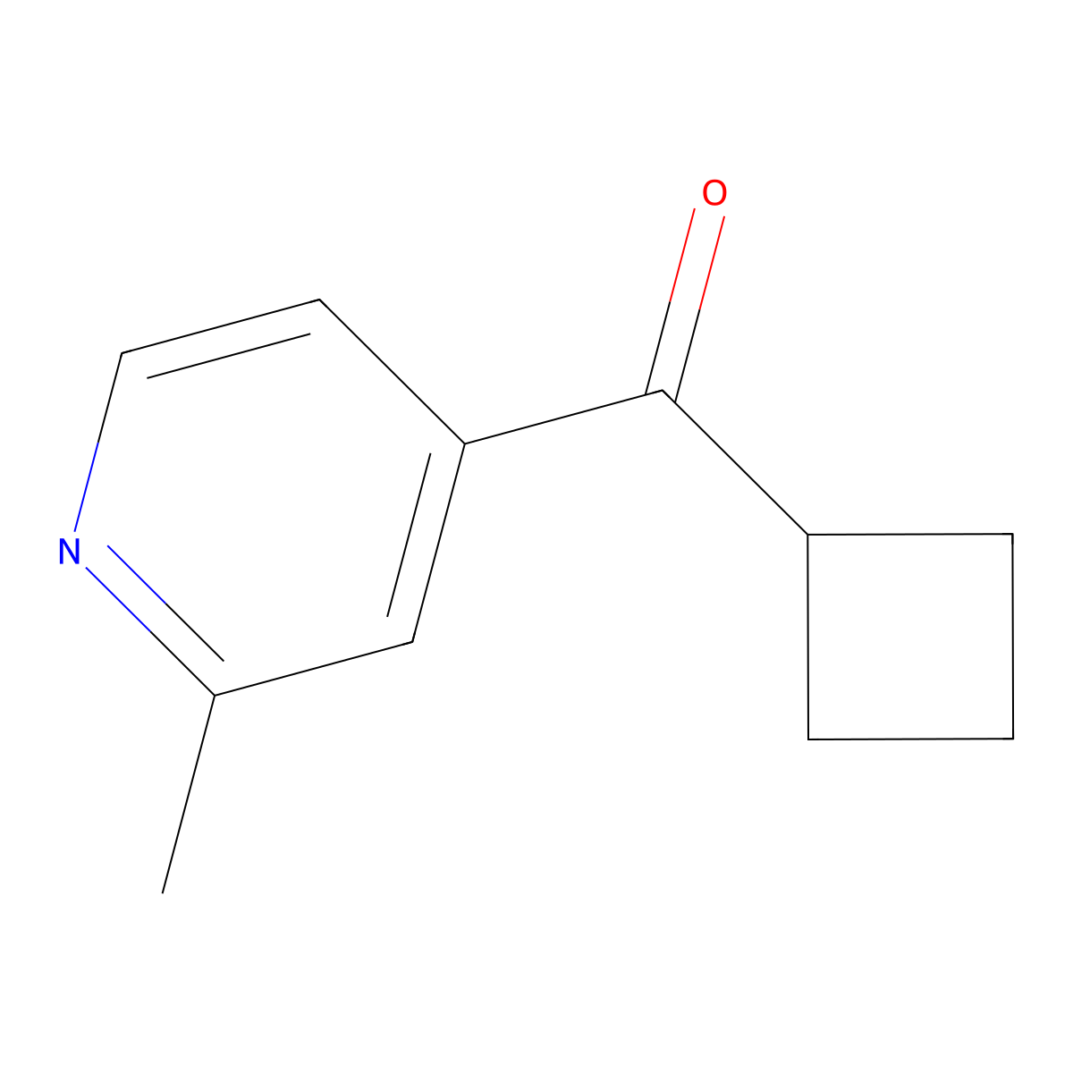 Cyclobutyl(2-methyl-4-pyridinyl)methanone molecular structure, CAS 1692121-60-0