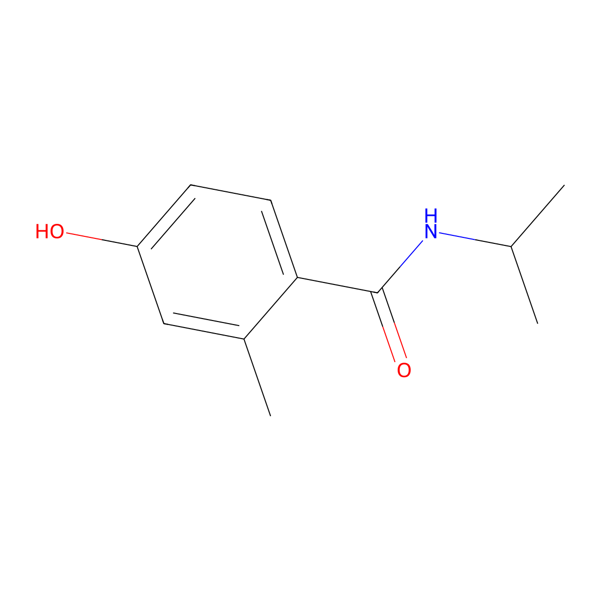 4-Hydroxy-2-methyl-N-(propan-2-yl)benzamide molecular structure, CAS 1692193-58-0