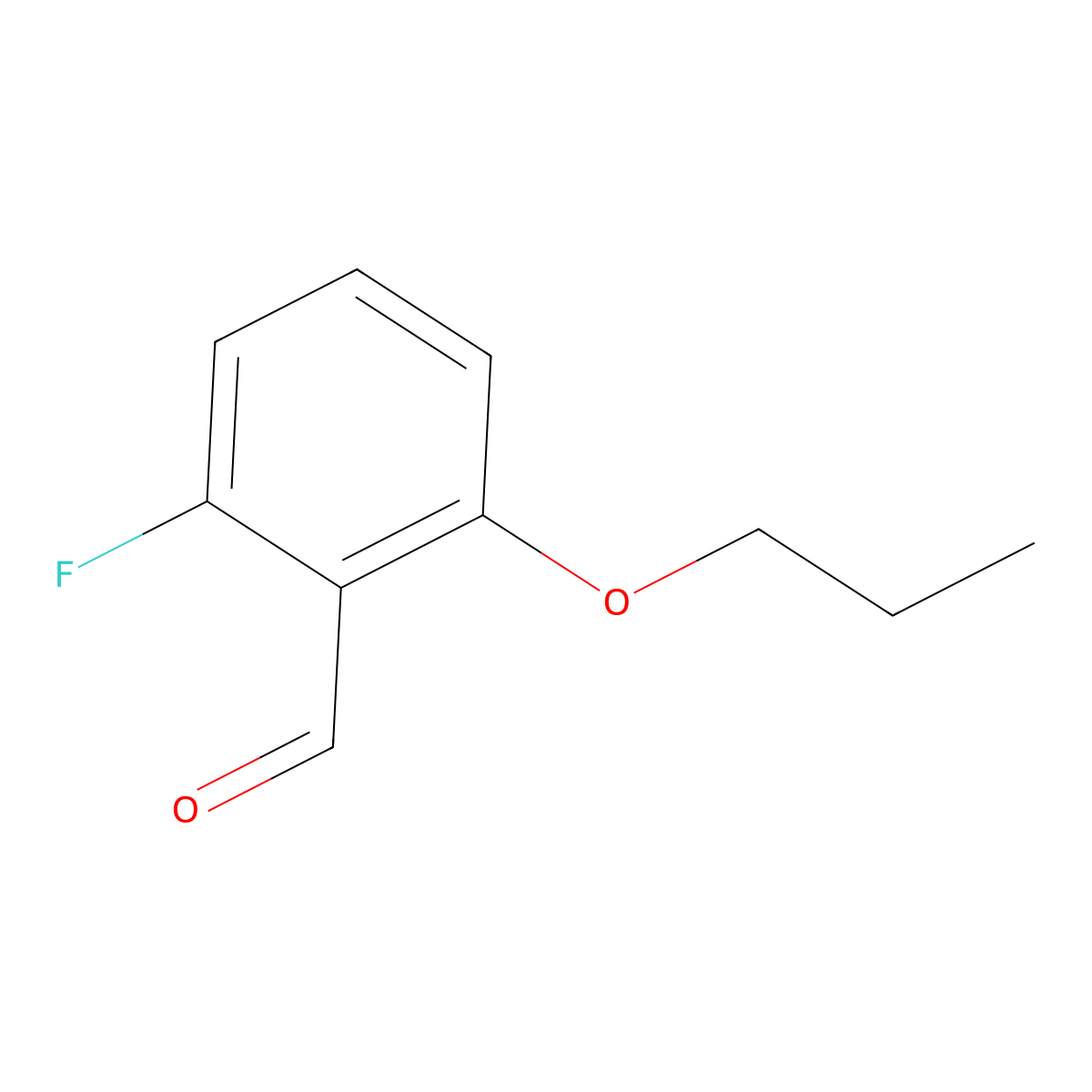 2-Fluoro-6-propoxybenzaldehyde molecular structure, CAS 1692207-96-7