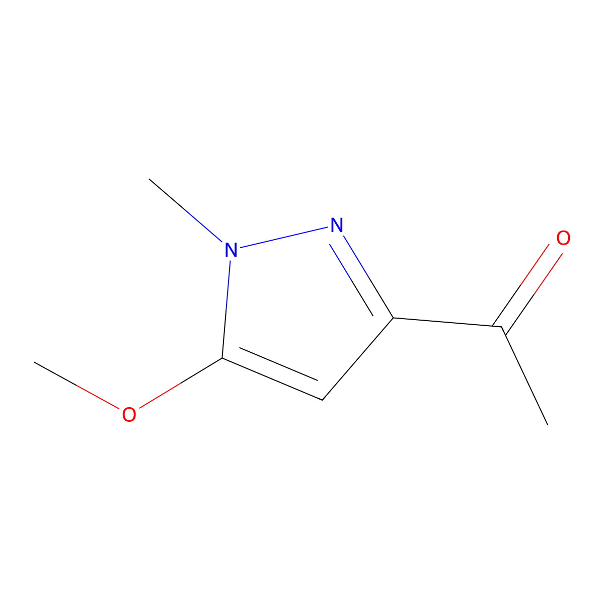 1-(5-Methoxy-1-methyl-1H-pyrazol-3-yl)ethan-1-one molecular structure, CAS 1692214-27-9