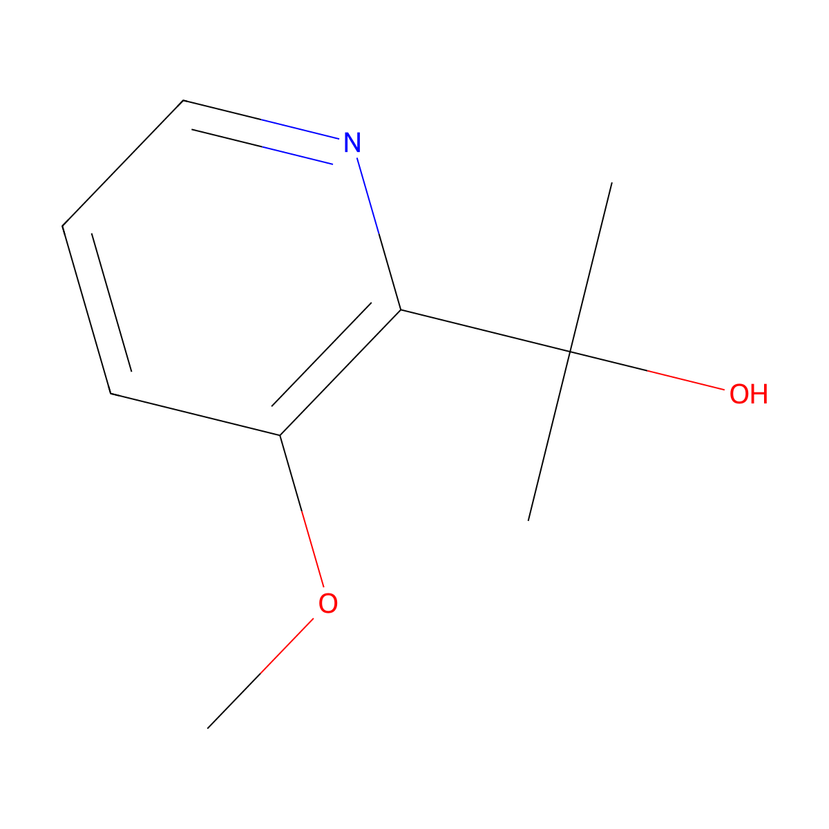 2-(3-Methoxypyridin-2-yl)propan-2-ol molecular structure, CAS 1692227-92-1