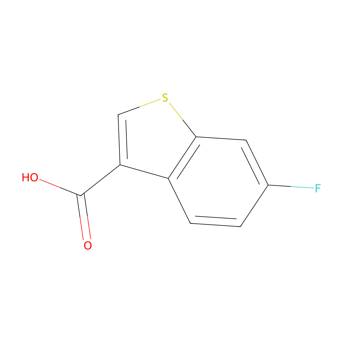 6-Fluorobenzo[b]thiophene-3-carboxylic acid molecular structure, CAS 1692290-24-6