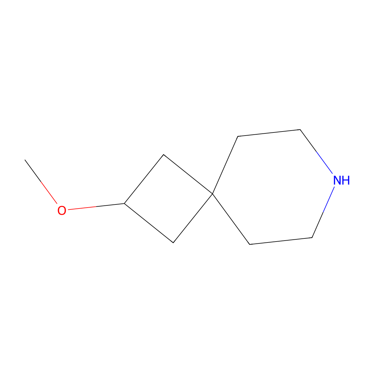 2-Methoxy-7-azaspiro[3.5]nonane molecular structure, CAS 1692370-05-0