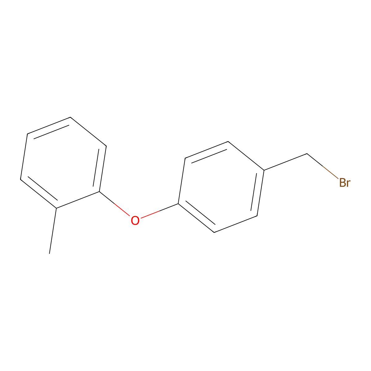 1-[4-(Bromomethyl)phenoxy]-2-methylbenzene molecular structure, CAS 1692387-42-0