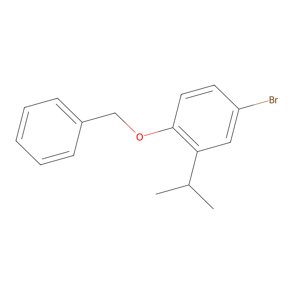 1-(Benzyloxy)-4-bromo-2-isopropylbenzene molecular structure, CAS 169247-38-5