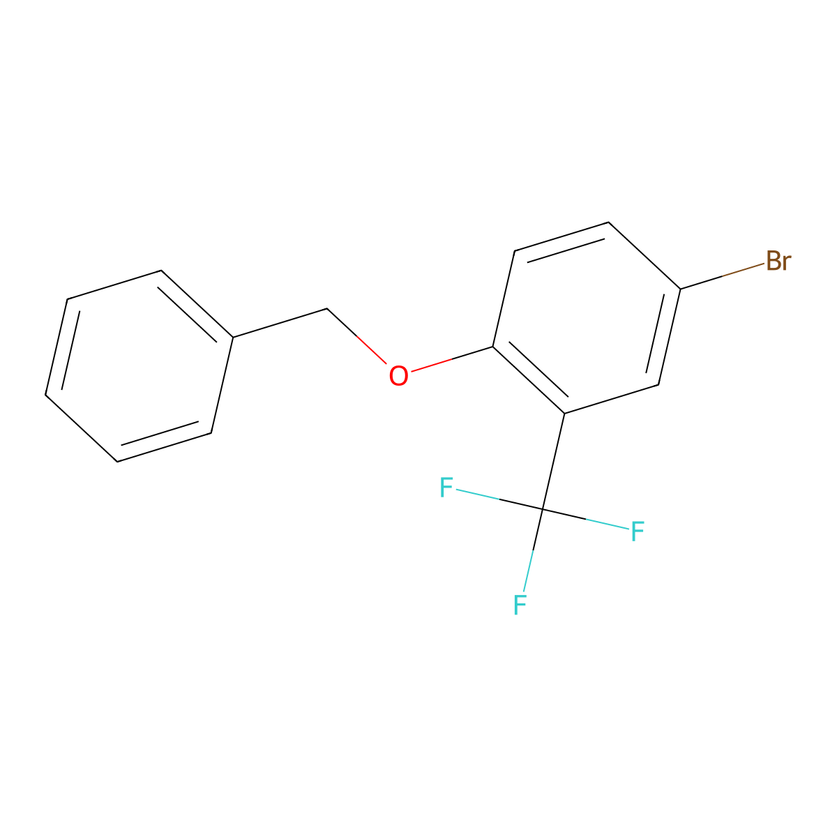 1-(Benzyloxy)-4-bromo-2-(trifluoromethyl)benzene molecular structure, CAS 169247-46-5