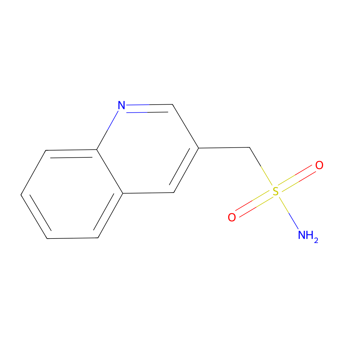 (Quinolin-3-yl)methanesulfonamide molecular structure, CAS 1692518-19-6