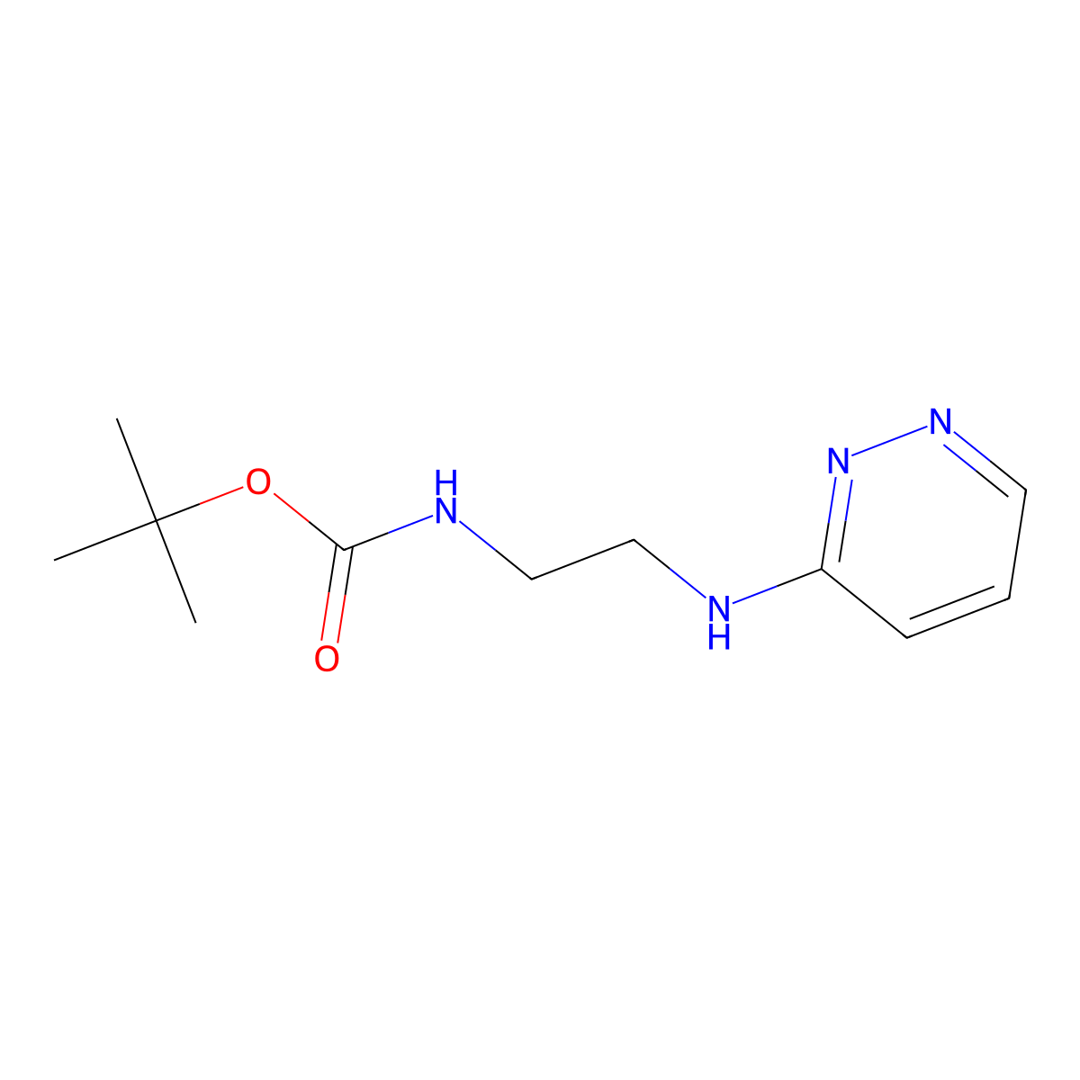 Tert-butyl N-(2-[(pyridazin-3-YL)amino]ethyl)carbamate molecular structure, CAS 1692548-94-9