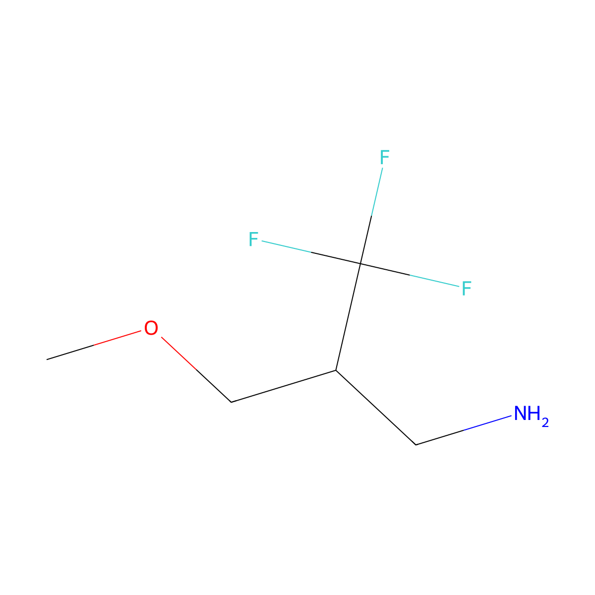 2-(Aminomethyl)-1,1,1-trifluoro-3-methoxypropane molecular structure, CAS 1692588-35-4