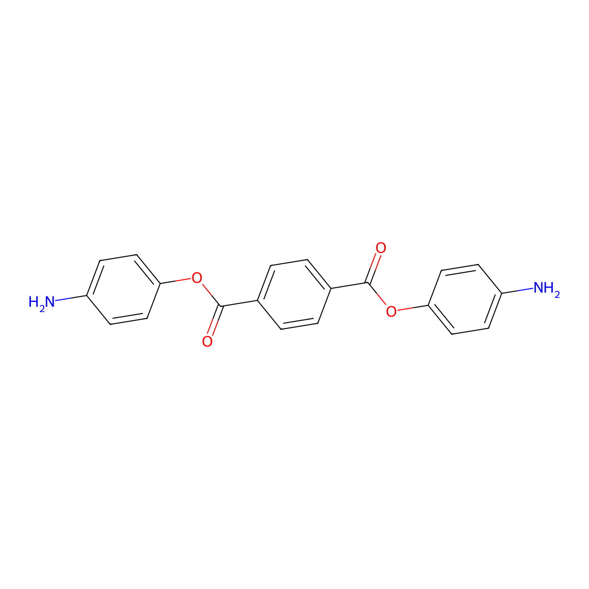 Bis(4-aminophenyl) Terephthalate molecular structure, CAS 16926-73-1