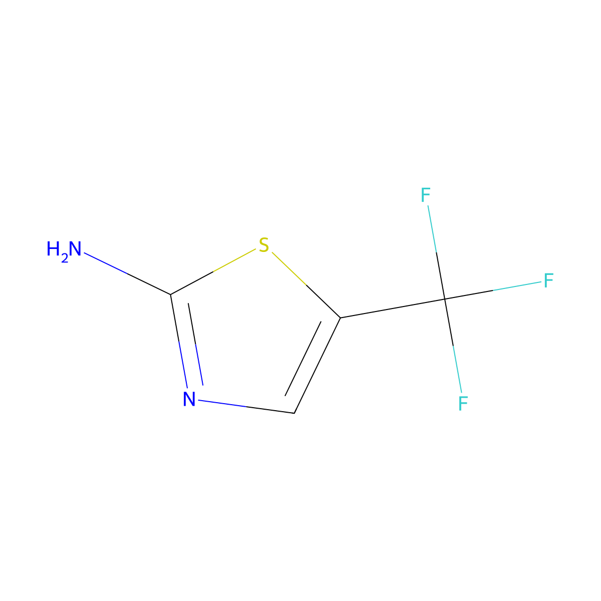 5-(Trifluoromethyl)-1,3-thiazol-2-amine molecular structure, CAS 169260-97-3