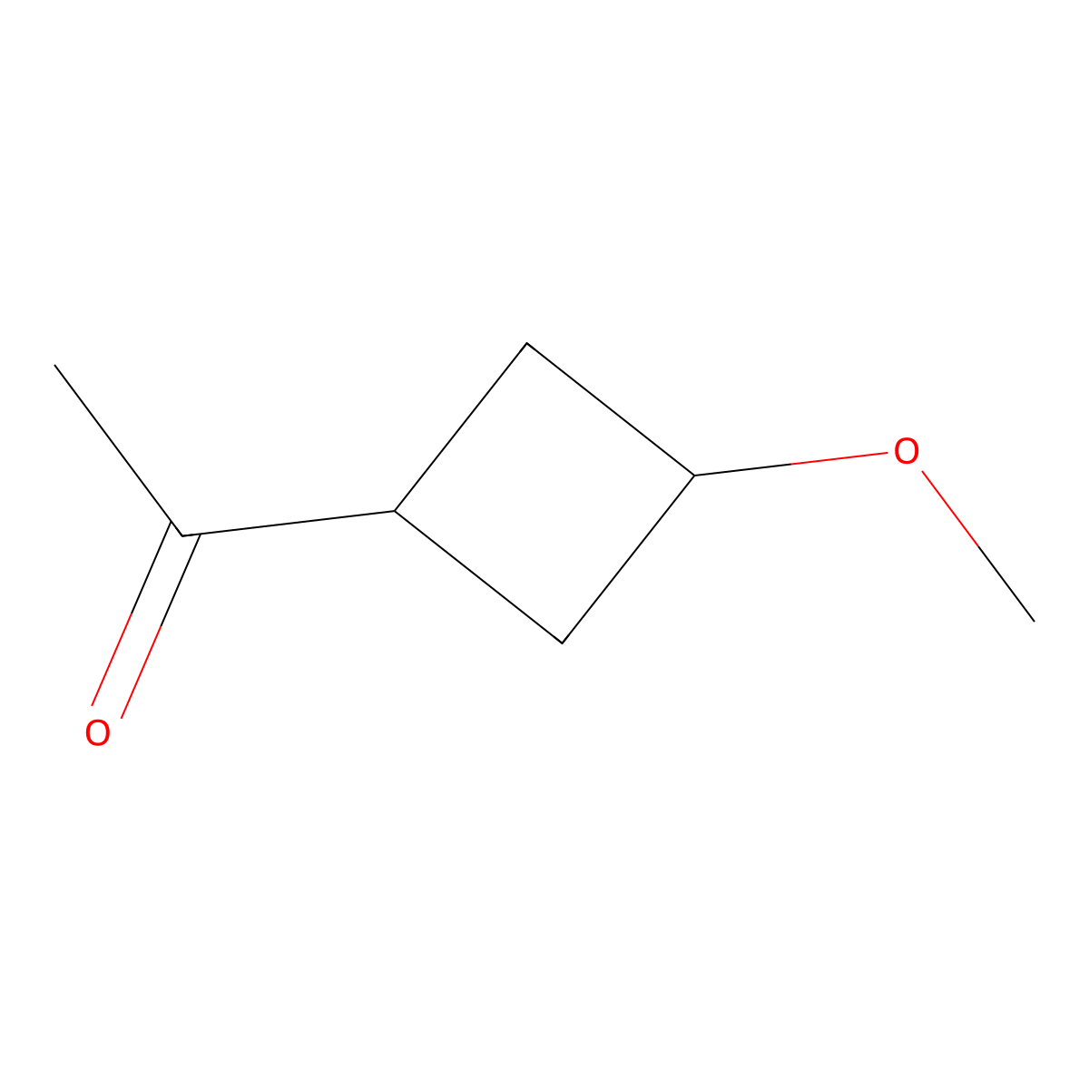 1-(3-Methoxycyclobutyl)ethan-1-one molecular structure, CAS 1692624-10-4