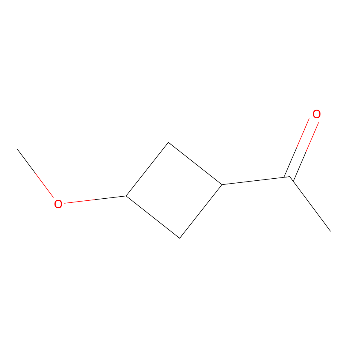 1-(3-Methoxycyclobutyl)ethan-1-one molecular structure, CAS 1692624-10-4