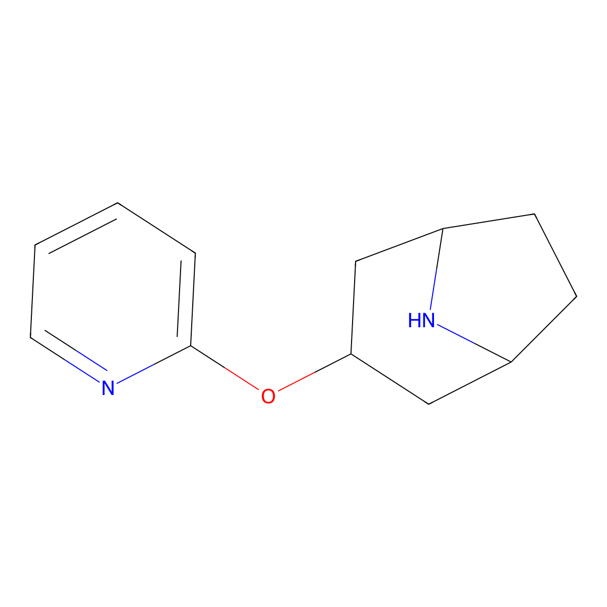 3-(Pyridin-2-yloxy)-8-azabicyclo[3.2.1]octane molecular structure, CAS 1692645-85-4