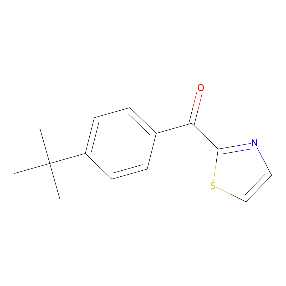 2-(4-tert-Butylbenzoyl)thiazole molecular structure, CAS 169265-76-3