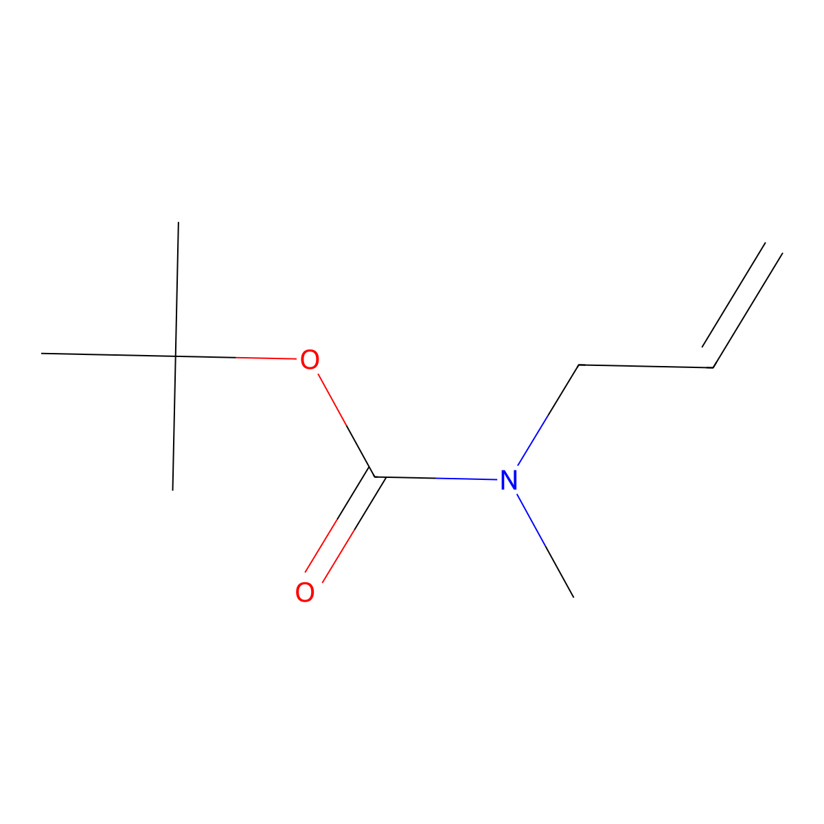 tert-butyl N-methyl-N-(prop-2-en-1-yl)carbamate molecular structure, CAS 169268-90-0