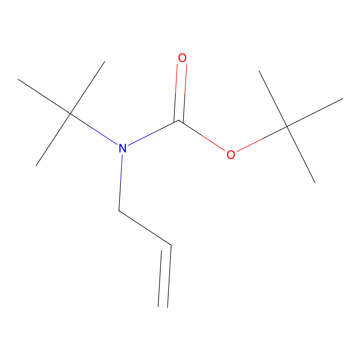 tert-butyl N-tert-butyl-N-(prop-2-en-1-yl)carbamate molecular structure, CAS 169268-94-4