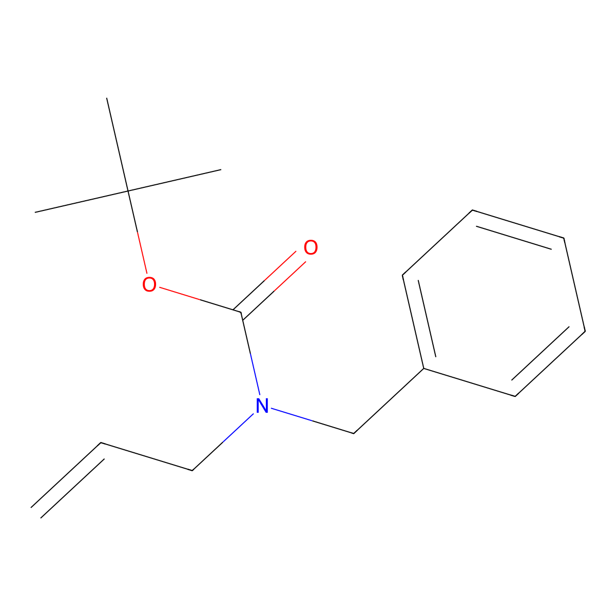 tert-butyl N-benzyl-N-(prop-2-en-1-yl)carbamate molecular structure, CAS 169268-96-6